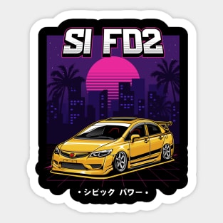 FD2 Yellow Sticker